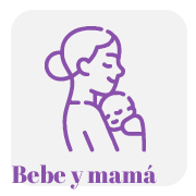 Icono de bebe y mama